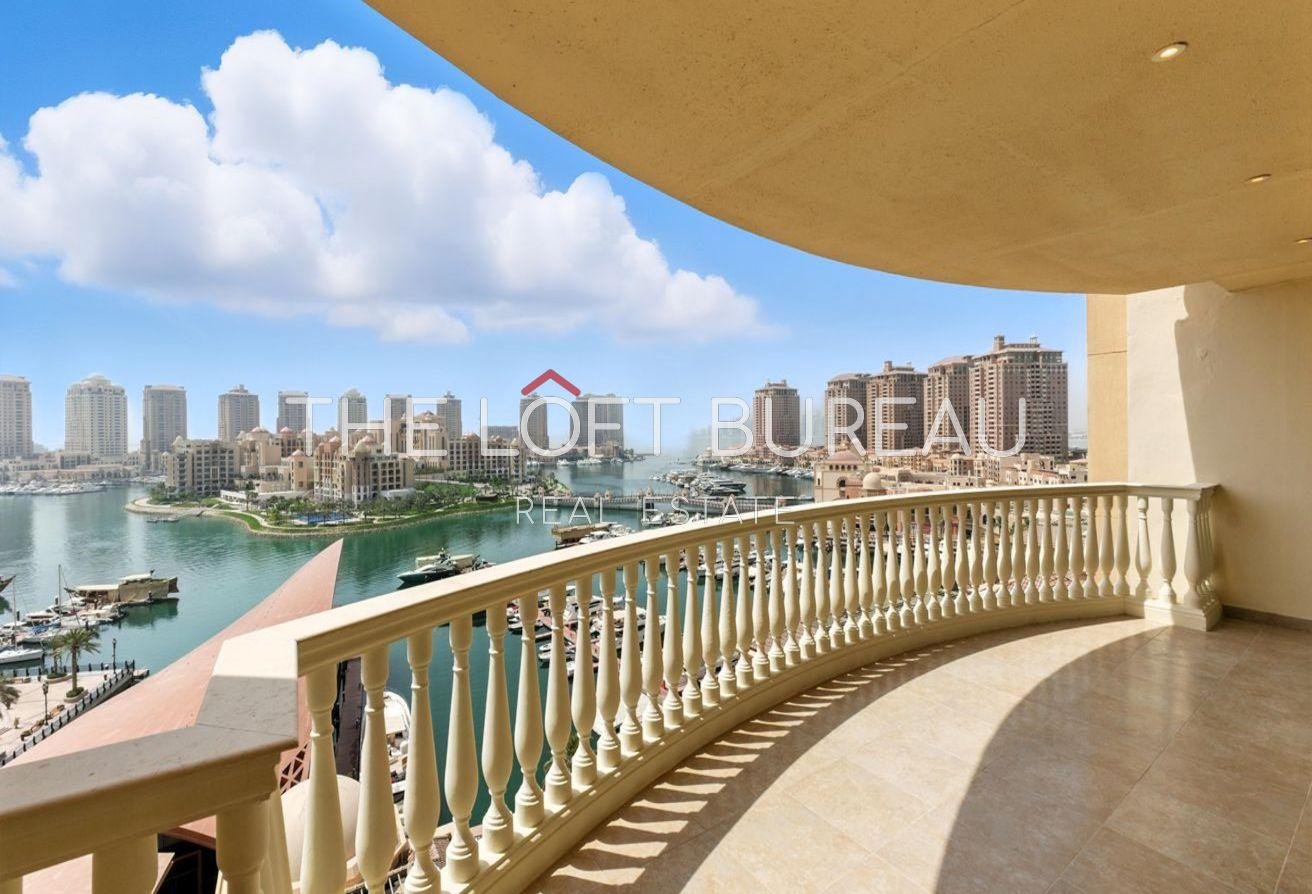 HUGE 3 BR+Maid+Balcony|Marina View|Title Deed