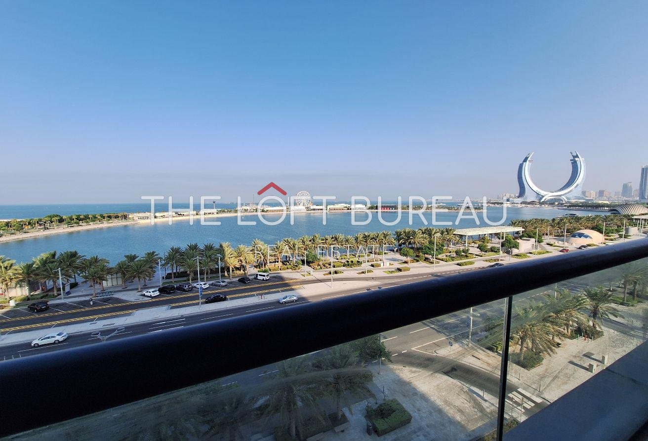 Direct Sea View 2BR Apartment in Lusail Marina
