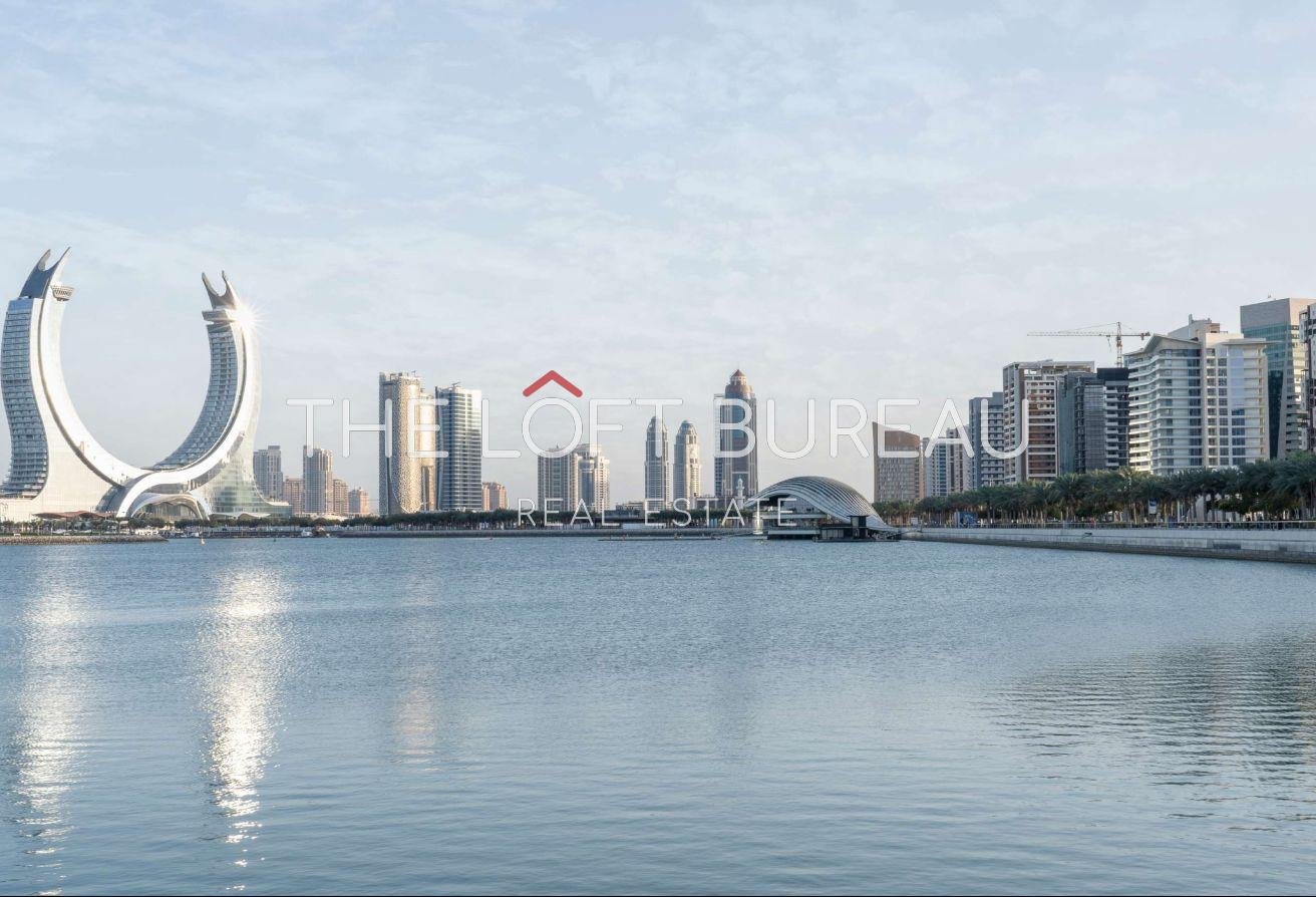 Lusail Marina 1BR | Sea View | High Floor | Ready