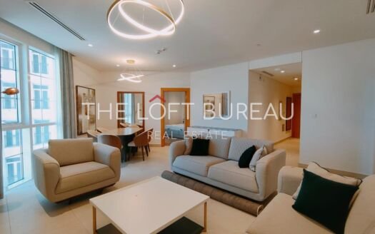 Beautifully Designed 2-beds FF with Maid Room