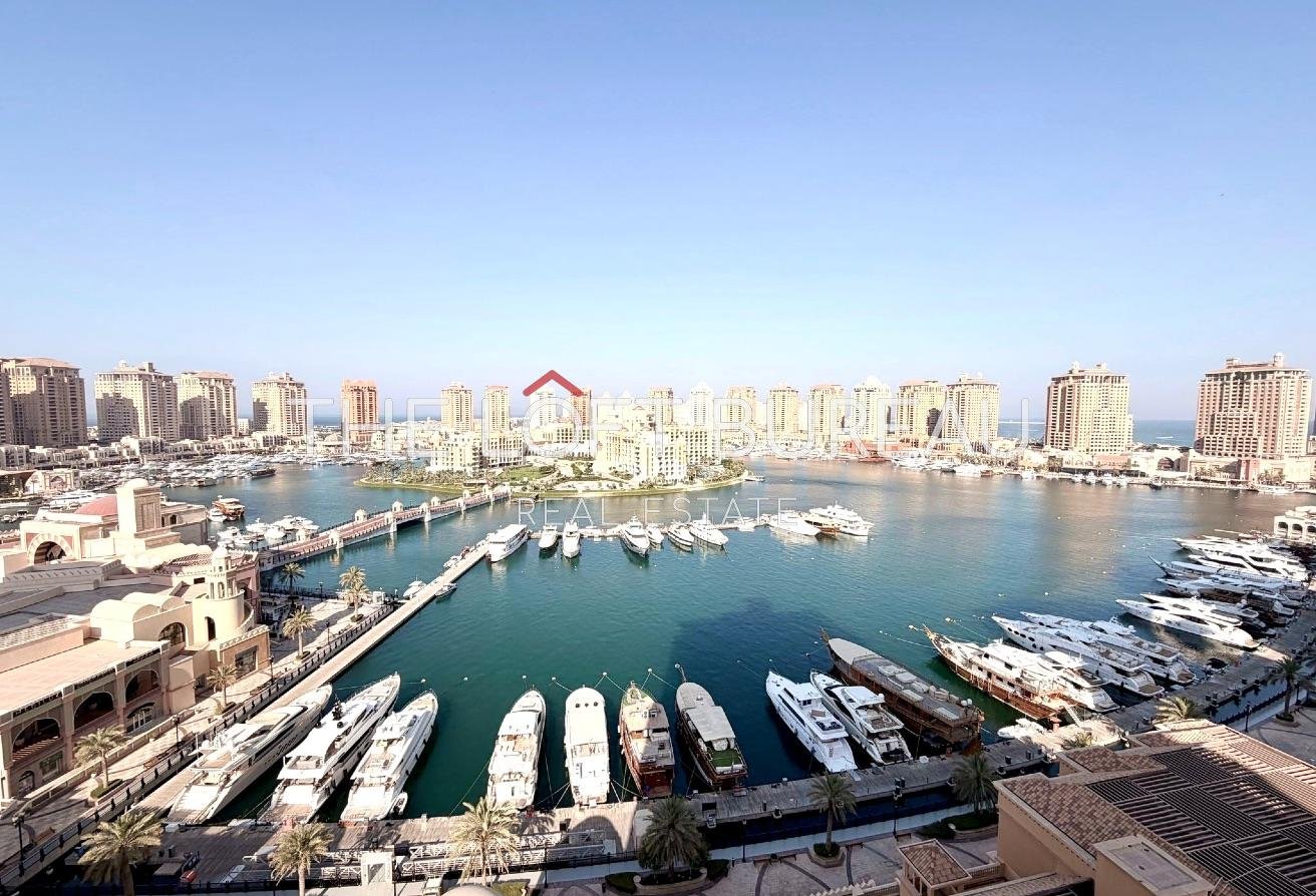 Fully Furnished 1BR | Marina View | Balcony