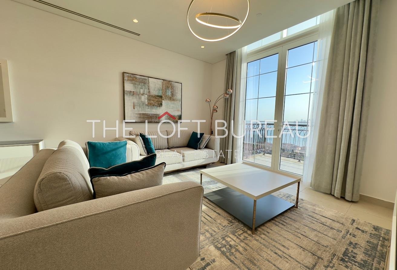 Bright 2BR + Maid | Sea View | Fully Furnished
