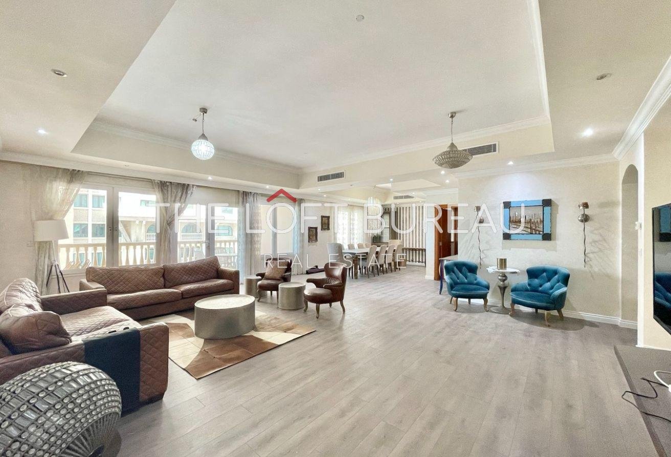 LOWEST RENT I SIDE SEA VIEW I MODERN 3 BR+MAID