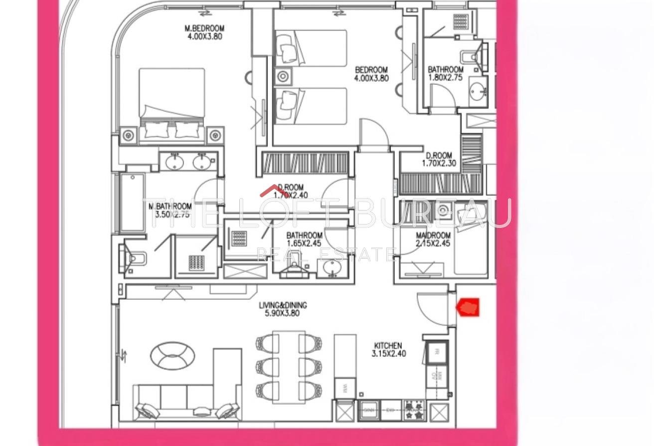 2BR+M |152.96m²|Sea View|4%DP|2033PP|