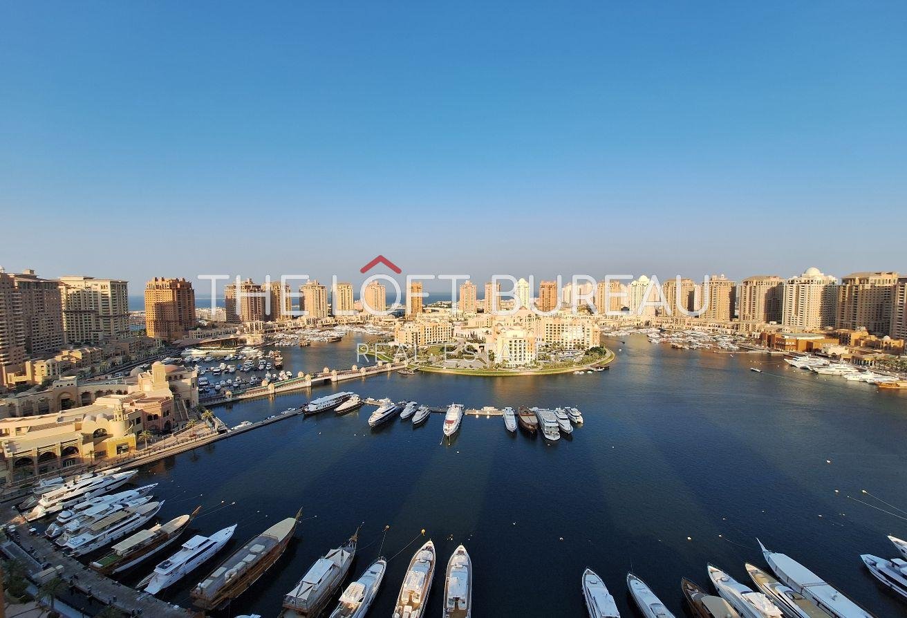 High-Floor Semi-Furnished Studio with Marina View