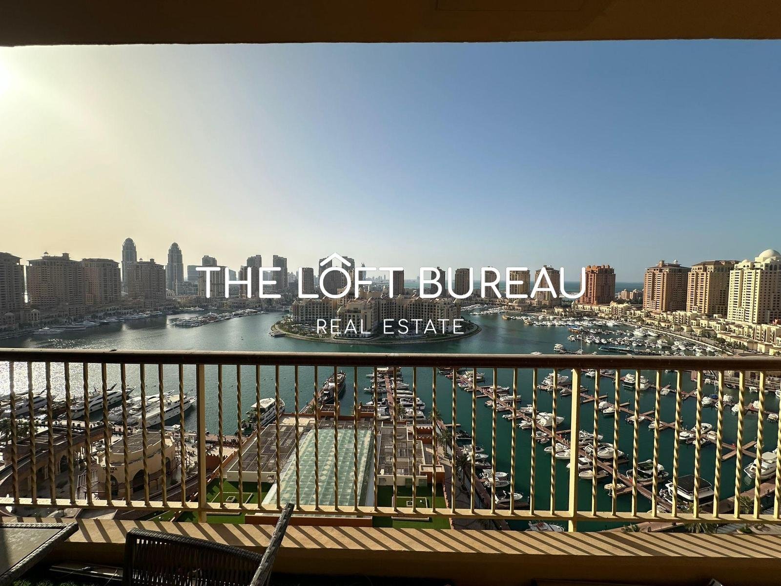 Marina View! Semi Furnished 2BR with Balcony!