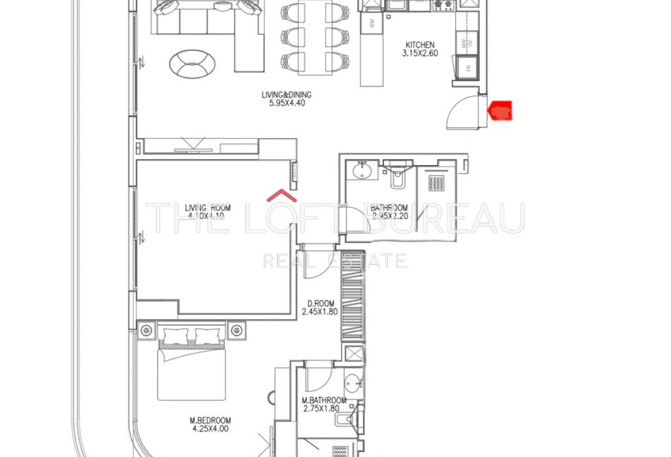 1BR+Living |133m²|Sea View|4%DP|2033PP|