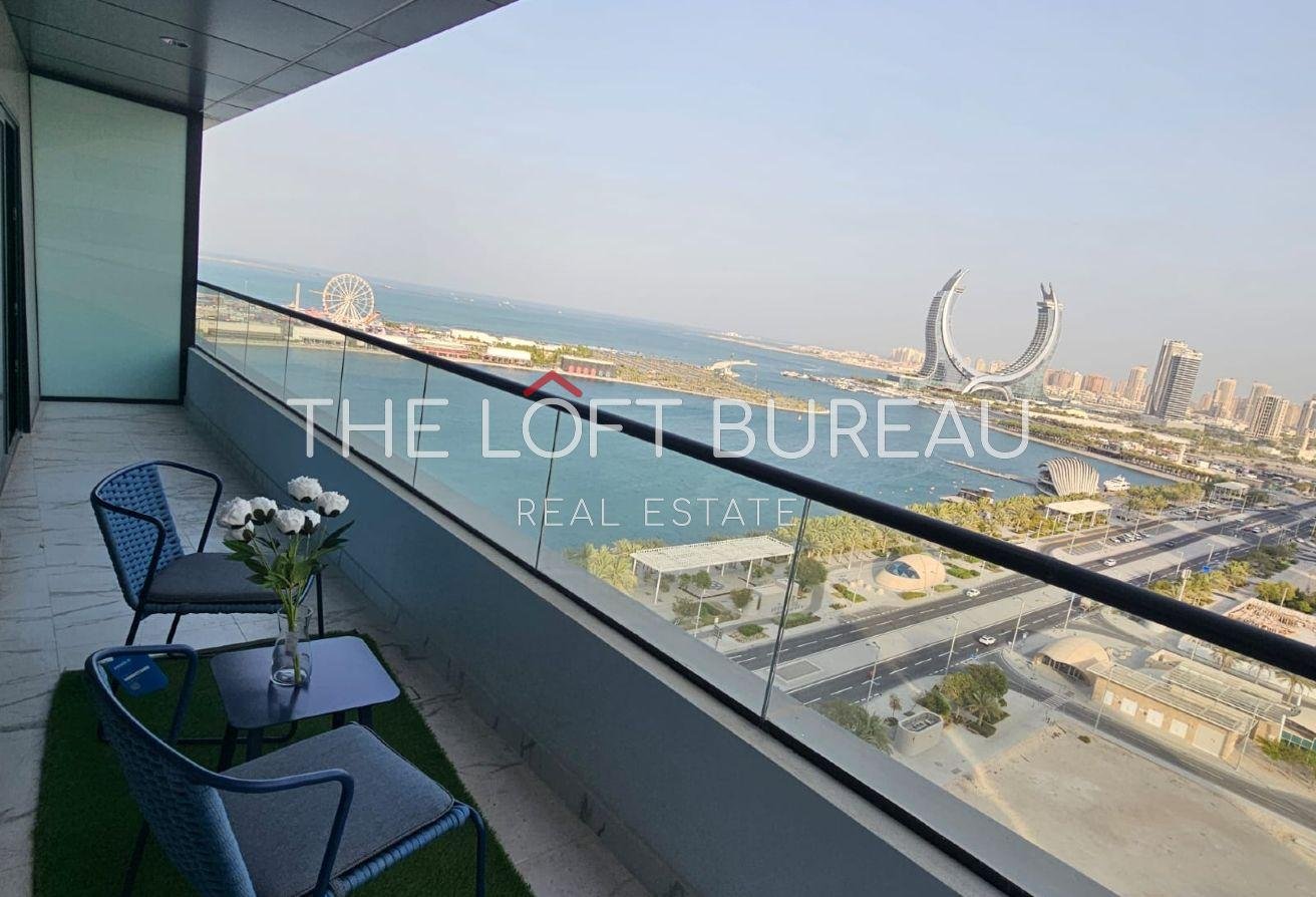 LUXURIOUS|SEA VIEW|FURNISHED 2 BHK|BIG BALCONY