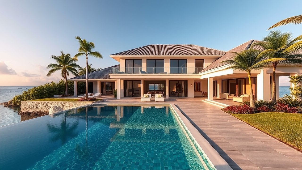 Beachfront luxury villa in West Bay Lagoon Qatar