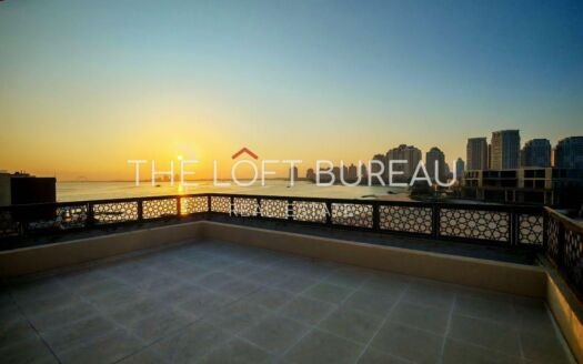 2BHK+M |200m²| West Bay View | Le Plage | Terrace