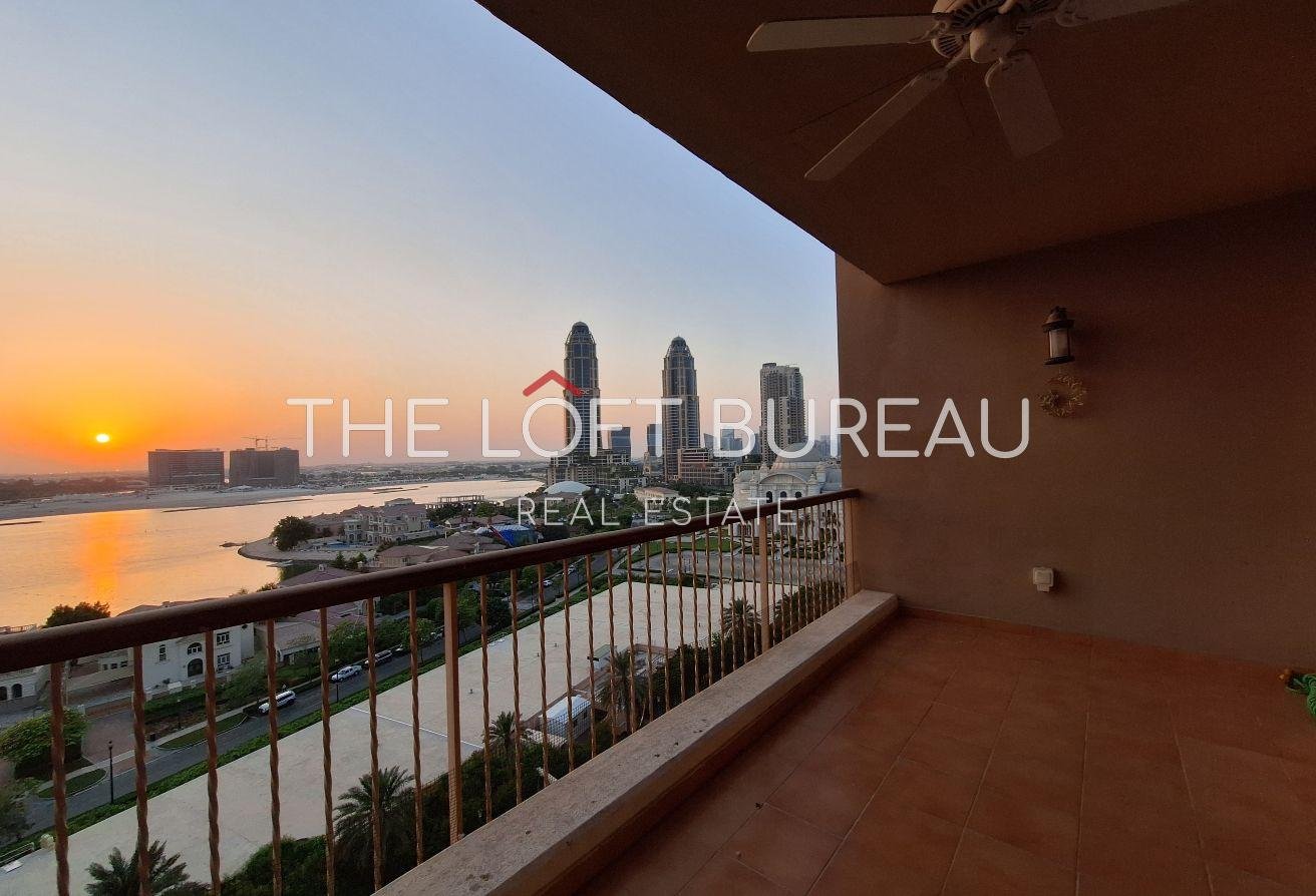 Stunning Sea View 2BR with Balcony in Porto Arabia