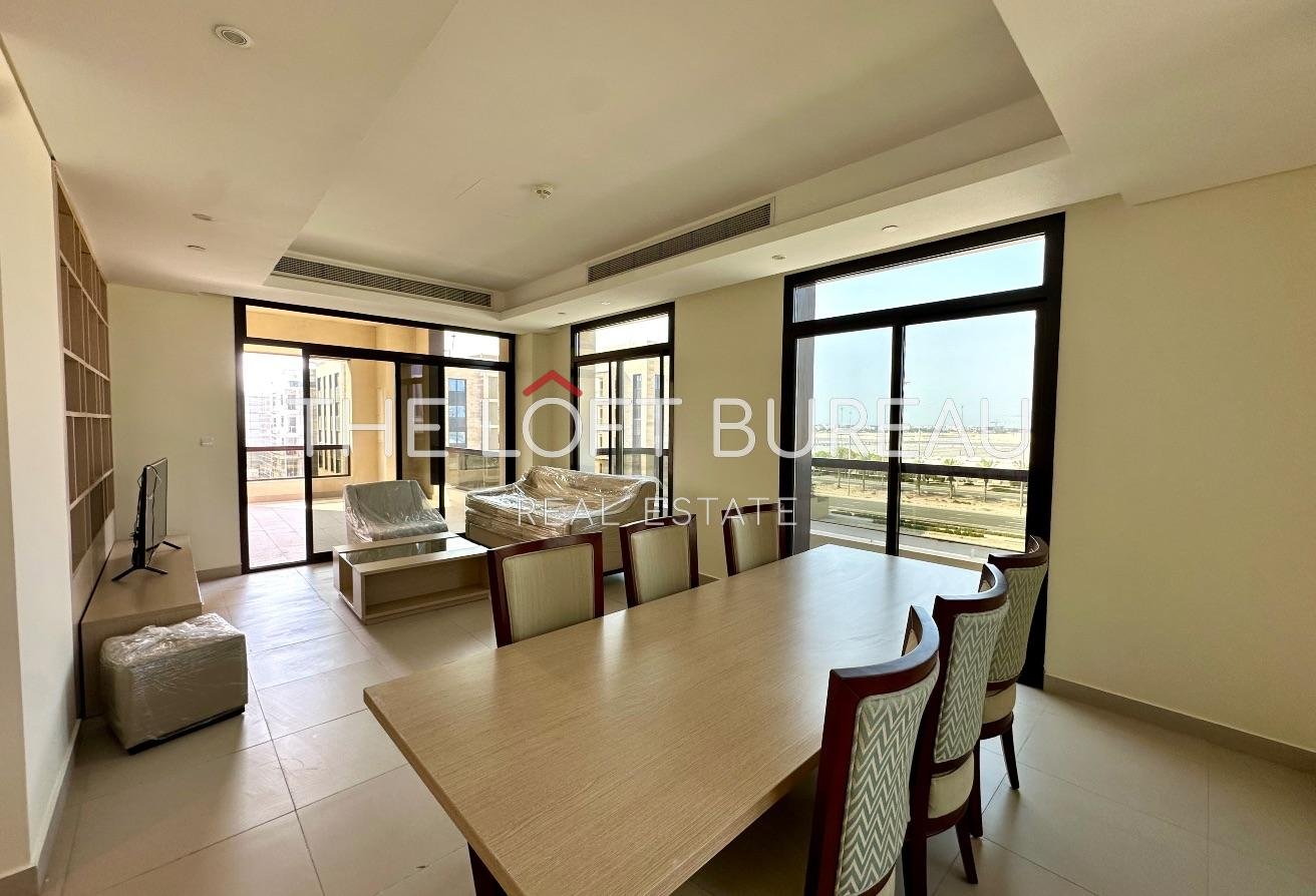Bright 1BR | 3 Balconies| Terrace | Bills Included
