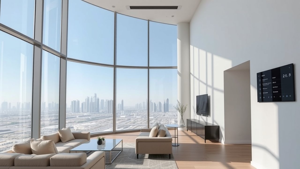 Luxury smart apartment interior in Msheireb Doha