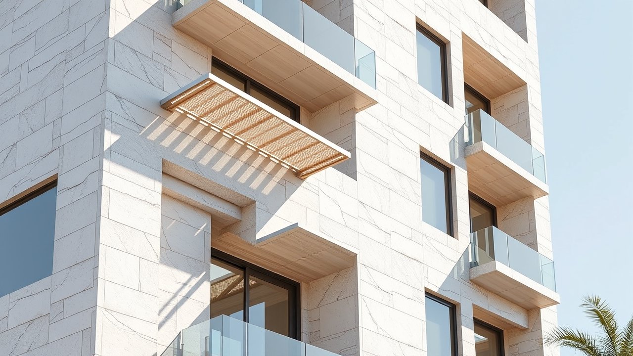 LEED Platinum building facade details Msheireb