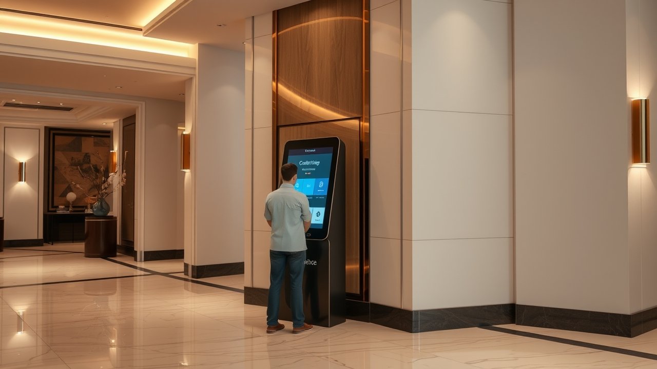 Digital concierge and lobby in Msheireb residential tower
