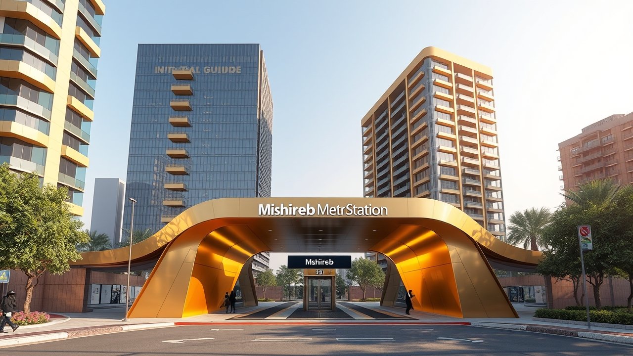 Msheireb Metro Station modern architecture entrance