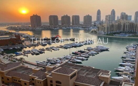 FF 2 BR+Balcony|Sea and Marina View|Title Deed