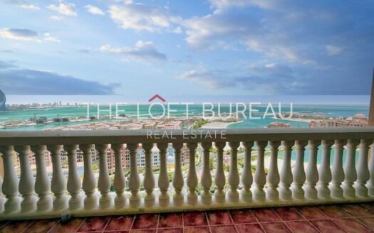 SEA VIEW || 2 BR + MAID ROOM || SEMI FURNISHED