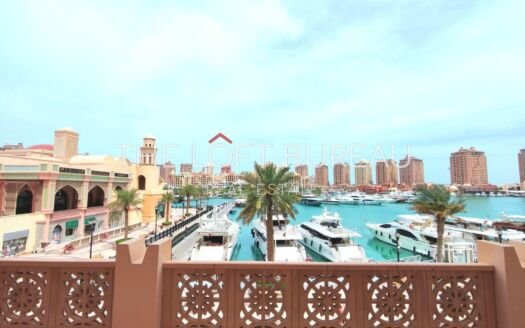 9000 QR| 120m|1BHK| Marina View| FF| Amenities|