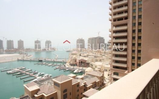 High floor 2 BR with Marina View in Porto Arabia