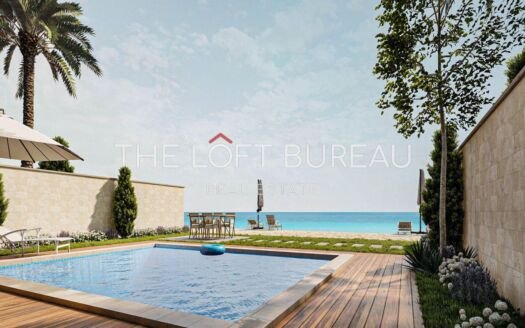 Luxury 5BR Beach View Villa In Qetaifan Island .