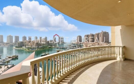 HUGE 3 BR+Maid+Balcony|Marina View|Title Deed