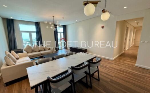 SPACIOUS FURNISHED 3 BHK+MAID | SEA VIEW | BALCONY