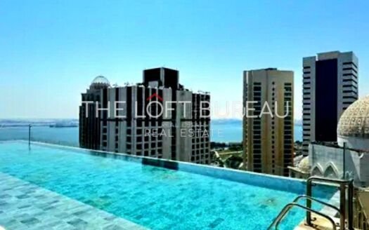 Great Offer 3BK+Maid Sea View |  Large balcony